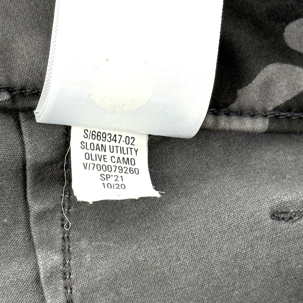 Sloan Womens Camo Utility by Banana Republic stretch Jeans size 4‎ Olive Camo - Picture 11 of 13
